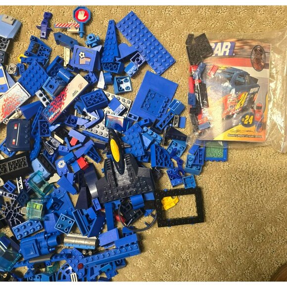 Lego Megablocks and Compatible with Lego Blocks Blue Car Misc Lot + Manual GA157 - Picture 13 of 13